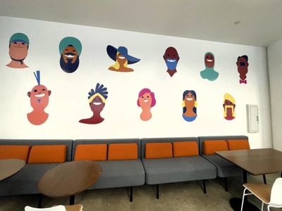 Wall vinyl & window signs Photo